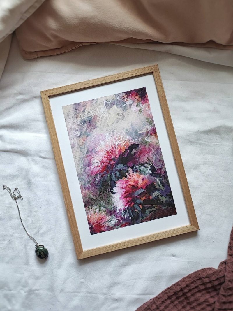 uramljen umetnički print sećanja